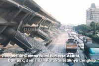 Pengertian Gempa Bumi Beserta Akibat, Dampak, Jenis dan Karakteristiknya Lengkap