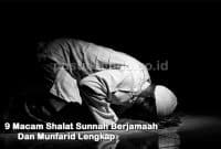 9 Macam Shalat Sunnah Berjamaah Dan Munfarid Lengkap