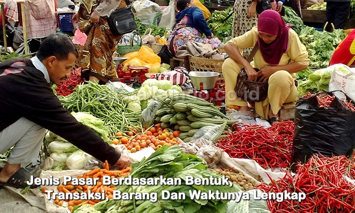 Jenis Pasar Berdasarkan Bentuk, Transaksi, Barang Dan Waktunya Lengkap