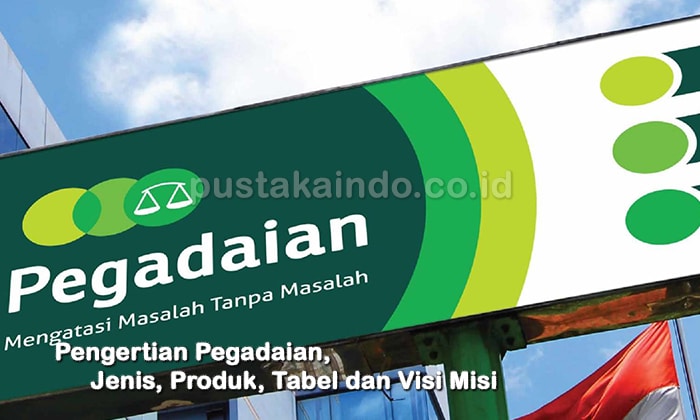 Pengertian Pegadaian, Jenis, Produk, Tabel dan Visi Misi