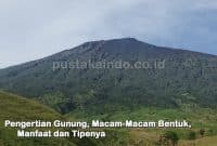 Pengertian Gunung, Macam-Macam Bentuk, Manfaat dan Tipenya