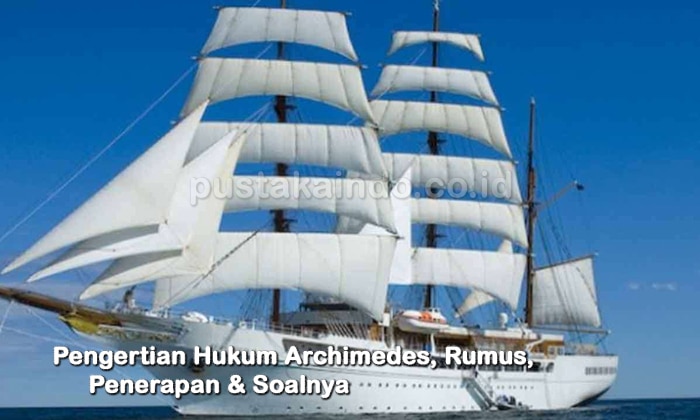 Pengertian Hukum Archimedes, Rumus, Penerapan & Soalnya