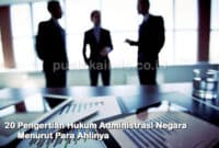 20 Pengertian Hukum Administrasi Negara Menurut Para Ahlinya