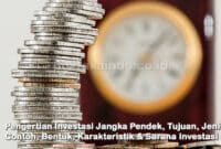 Pengertian Investasi Jangka Pendek, Tujuan, Jenis, Contoh, Bentuk, Karakteristik & Sarana Investasi