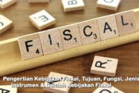 Pengertian Kebijakan Fiskal, Tujuan, Fungsi, Jenis, Instrumen & Contoh Kebijakan Fiskal