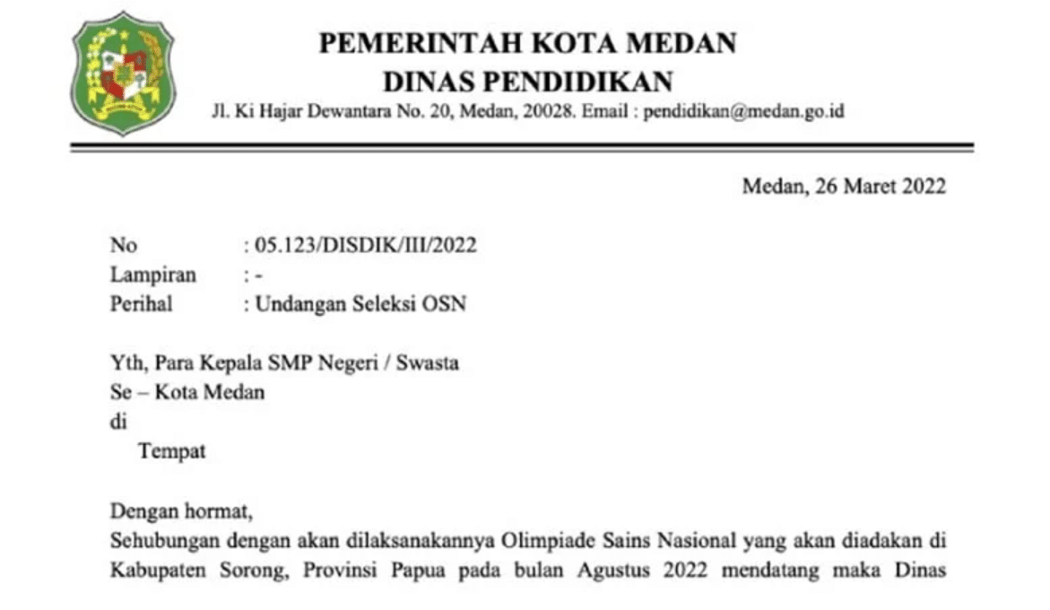 pengertian surat dinas